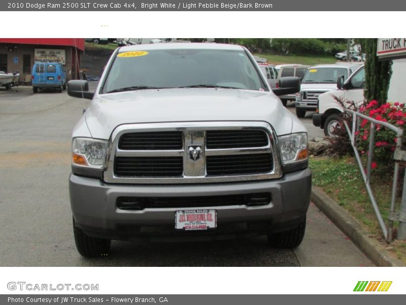 Bright White / Light Pebble Beige/Bark Brown 2010 Dodge Ram 2500 SLT Crew Cab 4x4
