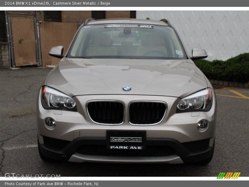 Cashmere Silver Metallic / Beige 2014 BMW X1 xDrive28i
