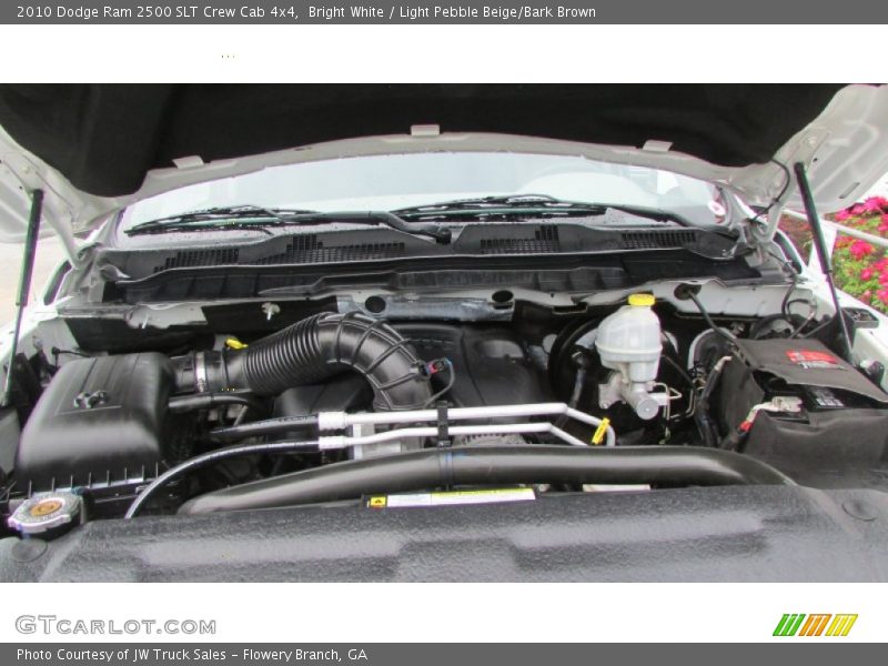 Bright White / Light Pebble Beige/Bark Brown 2010 Dodge Ram 2500 SLT Crew Cab 4x4