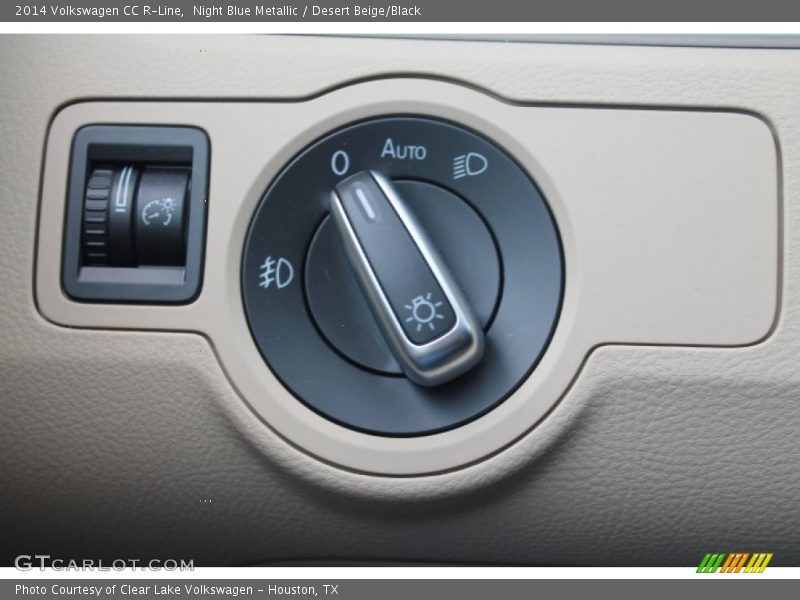 Night Blue Metallic / Desert Beige/Black 2014 Volkswagen CC R-Line