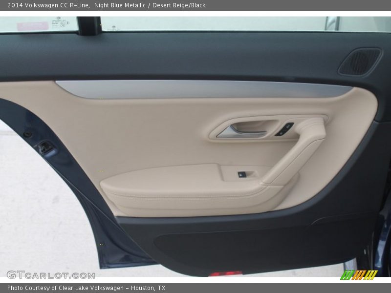 Night Blue Metallic / Desert Beige/Black 2014 Volkswagen CC R-Line