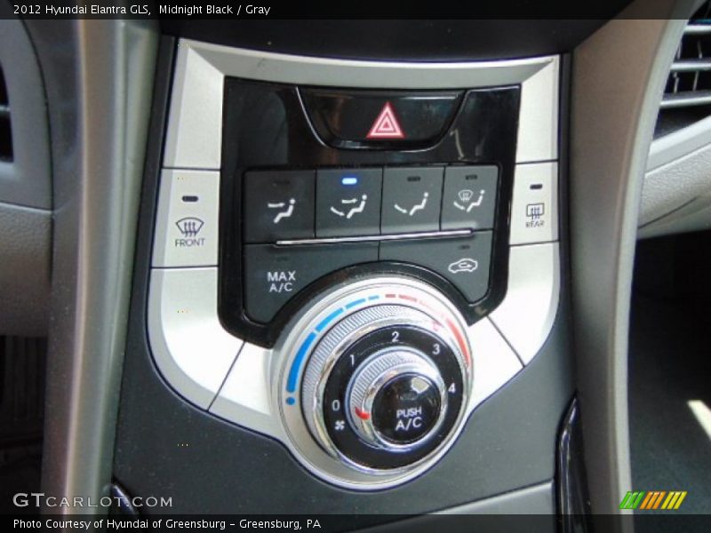 Midnight Black / Gray 2012 Hyundai Elantra GLS