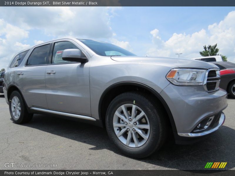 Billet Silver Metallic / Black 2014 Dodge Durango SXT