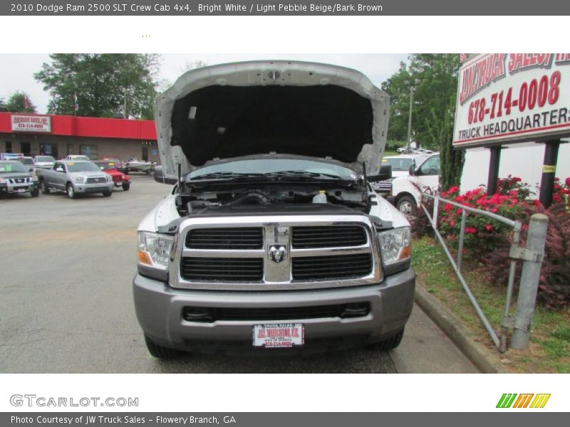 Bright White / Light Pebble Beige/Bark Brown 2010 Dodge Ram 2500 SLT Crew Cab 4x4