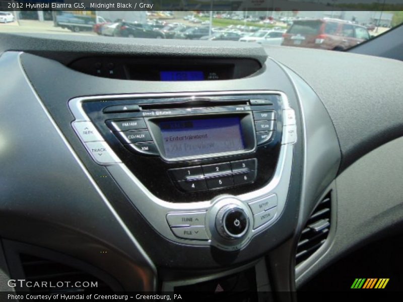 Midnight Black / Gray 2012 Hyundai Elantra GLS