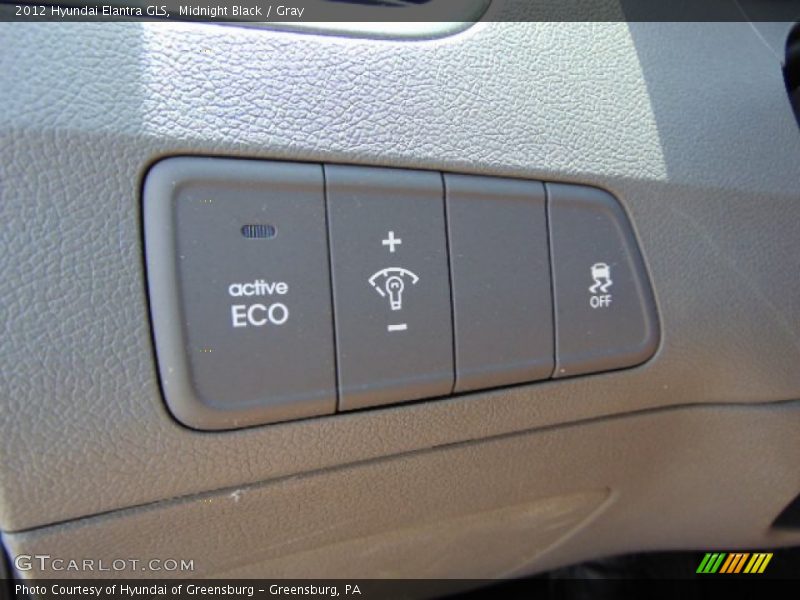 Midnight Black / Gray 2012 Hyundai Elantra GLS
