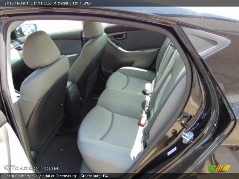 Midnight Black / Gray 2012 Hyundai Elantra GLS