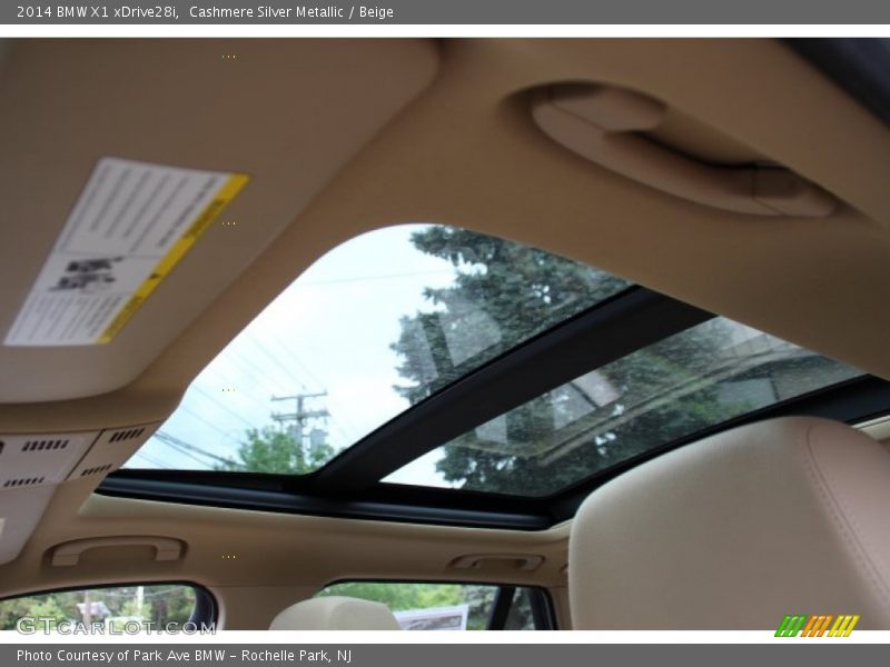 Cashmere Silver Metallic / Beige 2014 BMW X1 xDrive28i
