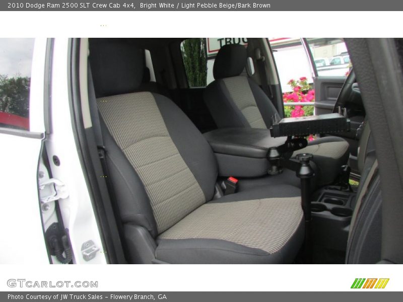 Bright White / Light Pebble Beige/Bark Brown 2010 Dodge Ram 2500 SLT Crew Cab 4x4