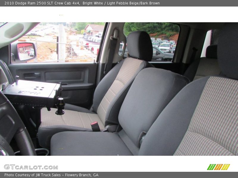 Bright White / Light Pebble Beige/Bark Brown 2010 Dodge Ram 2500 SLT Crew Cab 4x4