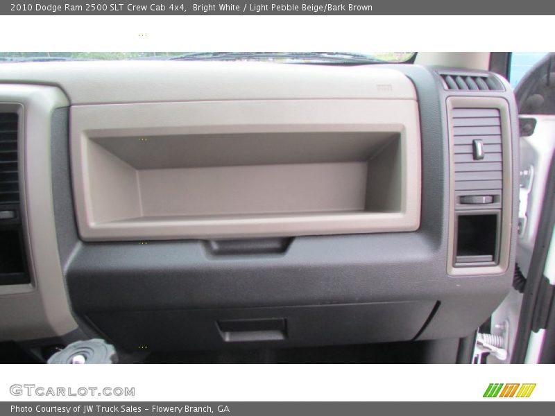 Bright White / Light Pebble Beige/Bark Brown 2010 Dodge Ram 2500 SLT Crew Cab 4x4