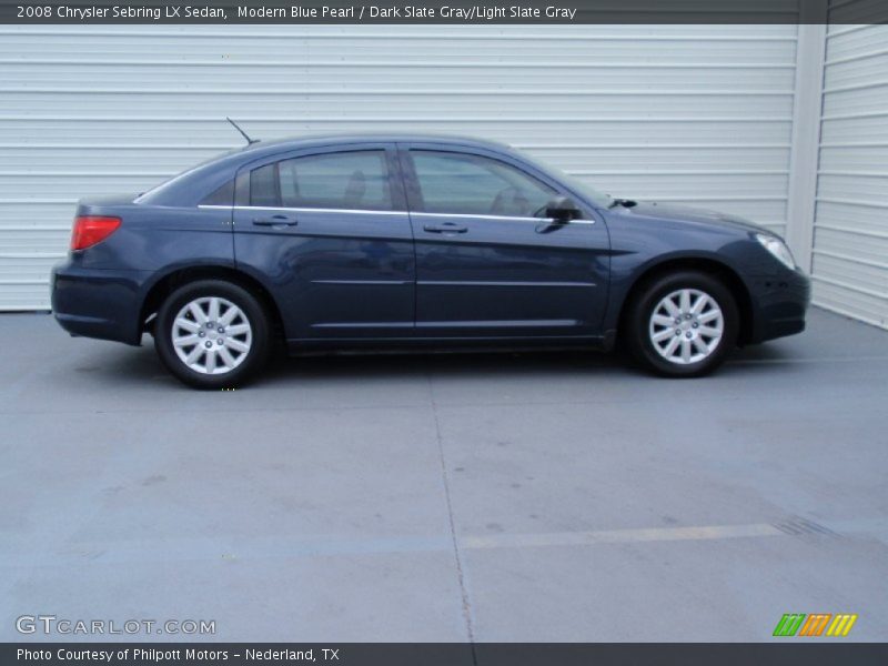Modern Blue Pearl / Dark Slate Gray/Light Slate Gray 2008 Chrysler Sebring LX Sedan
