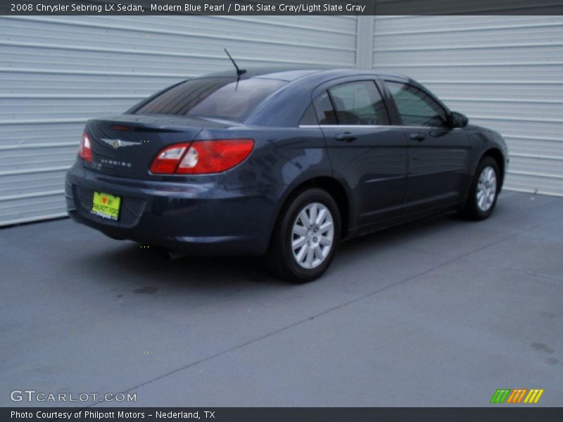 Modern Blue Pearl / Dark Slate Gray/Light Slate Gray 2008 Chrysler Sebring LX Sedan