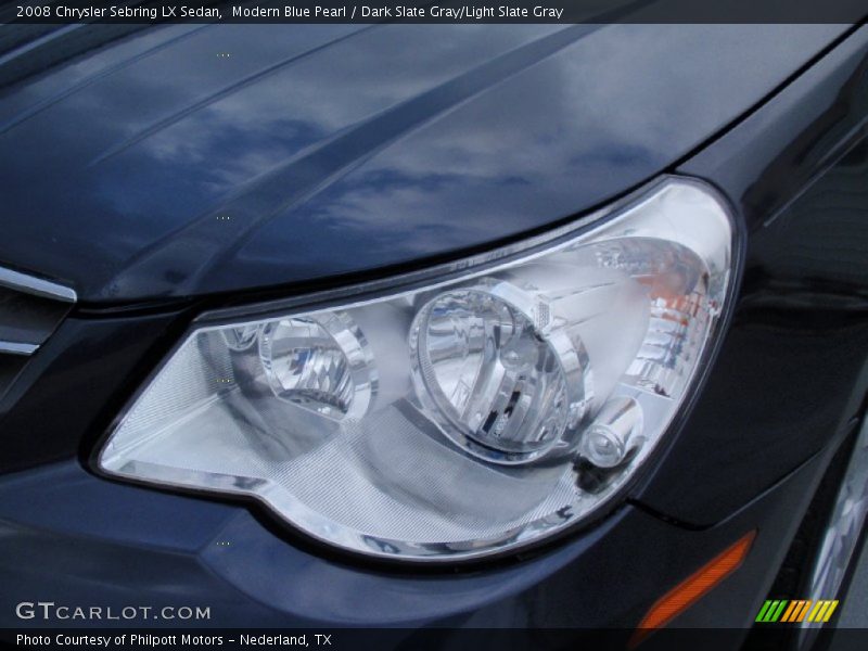 Modern Blue Pearl / Dark Slate Gray/Light Slate Gray 2008 Chrysler Sebring LX Sedan