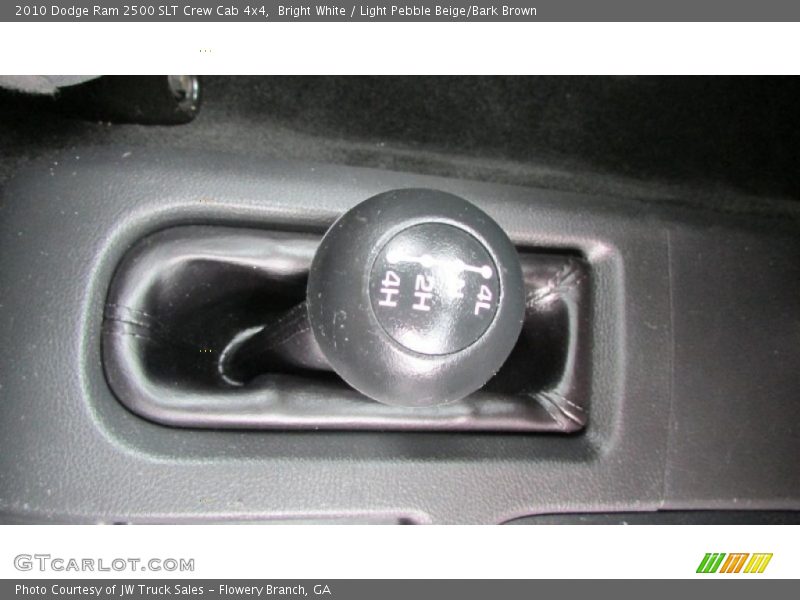 Bright White / Light Pebble Beige/Bark Brown 2010 Dodge Ram 2500 SLT Crew Cab 4x4