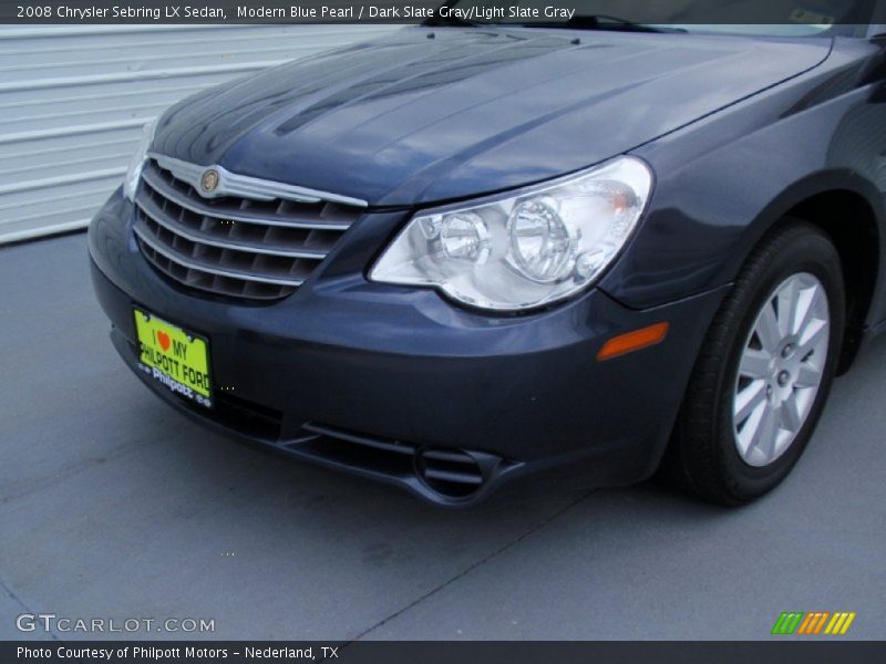 Modern Blue Pearl / Dark Slate Gray/Light Slate Gray 2008 Chrysler Sebring LX Sedan