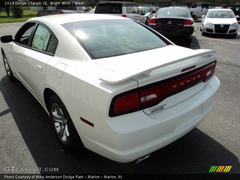 Bright White / Black 2014 Dodge Charger SE