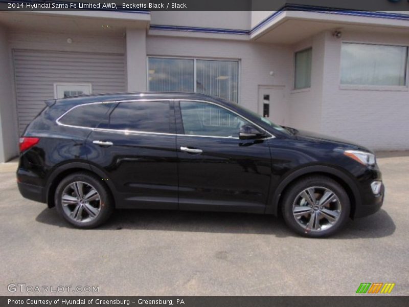 Becketts Black / Black 2014 Hyundai Santa Fe Limited AWD