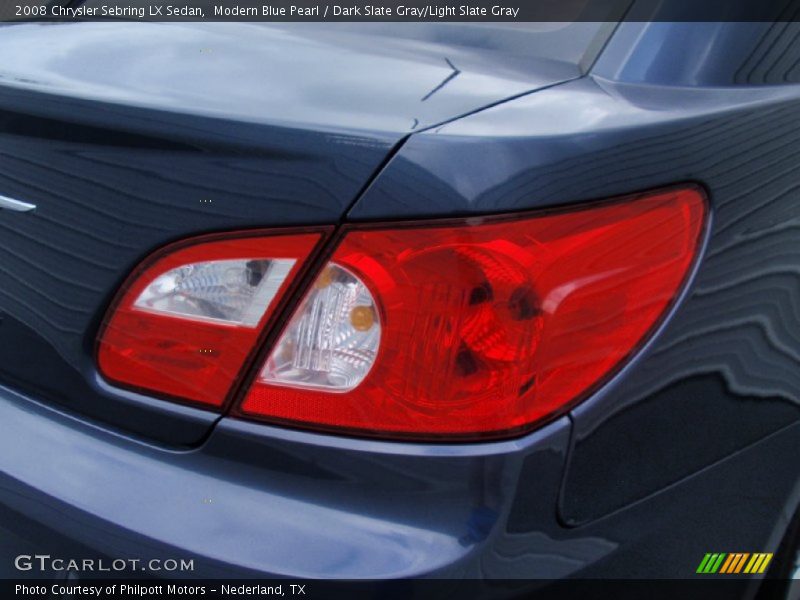 Modern Blue Pearl / Dark Slate Gray/Light Slate Gray 2008 Chrysler Sebring LX Sedan