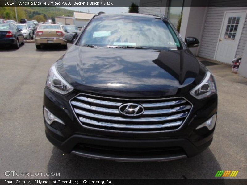 Becketts Black / Black 2014 Hyundai Santa Fe Limited AWD