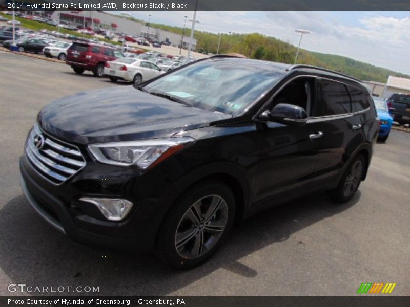 Becketts Black / Black 2014 Hyundai Santa Fe Limited AWD