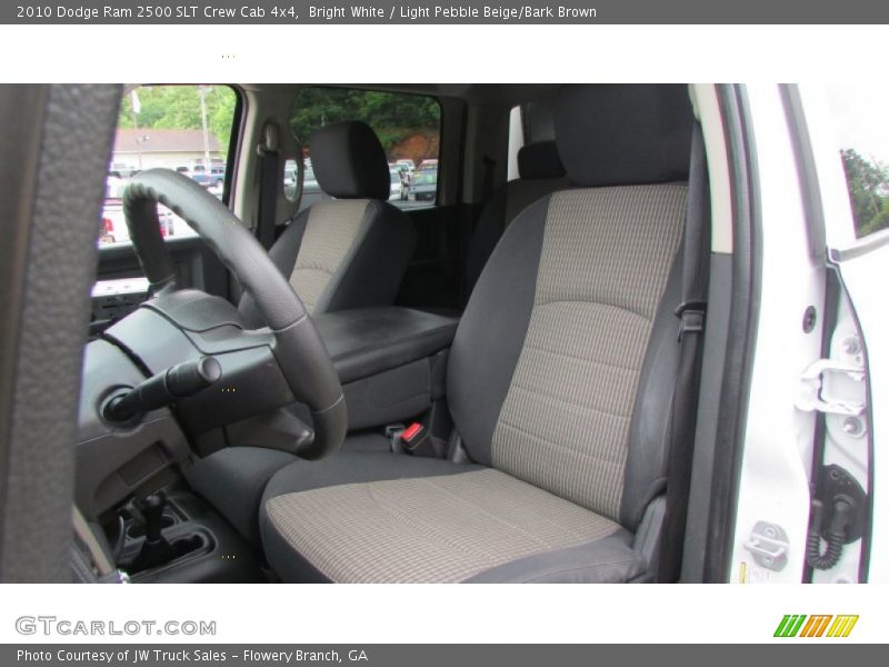 Bright White / Light Pebble Beige/Bark Brown 2010 Dodge Ram 2500 SLT Crew Cab 4x4