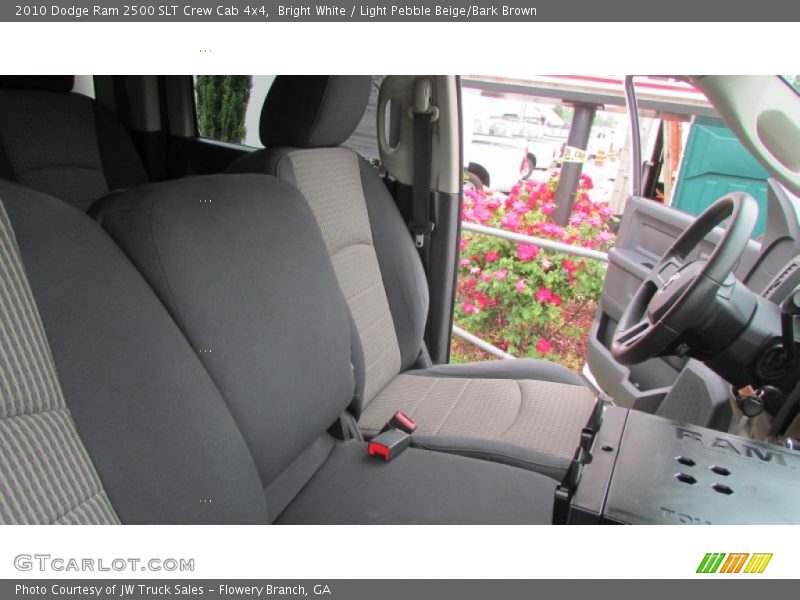 Bright White / Light Pebble Beige/Bark Brown 2010 Dodge Ram 2500 SLT Crew Cab 4x4