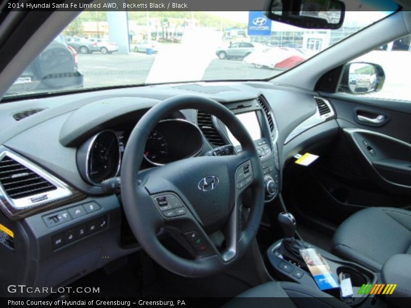Becketts Black / Black 2014 Hyundai Santa Fe Limited AWD