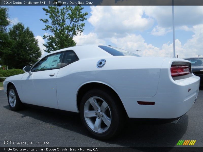 Bright White / Dark Slate Gray 2014 Dodge Challenger SXT