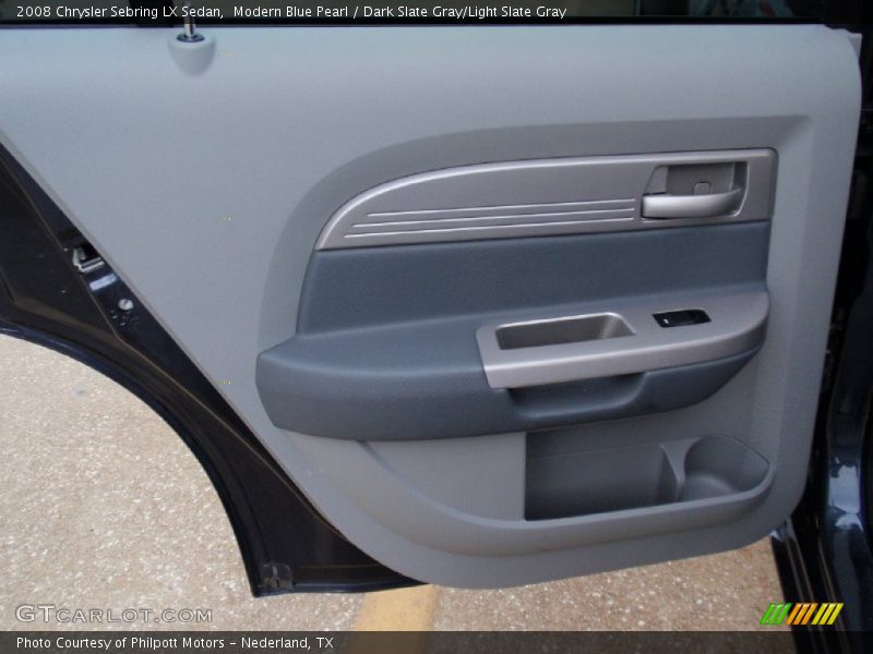 Modern Blue Pearl / Dark Slate Gray/Light Slate Gray 2008 Chrysler Sebring LX Sedan