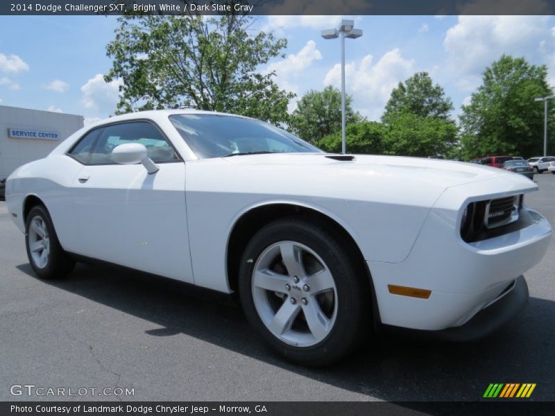 Bright White / Dark Slate Gray 2014 Dodge Challenger SXT