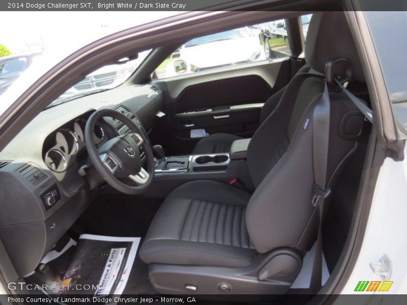 Bright White / Dark Slate Gray 2014 Dodge Challenger SXT