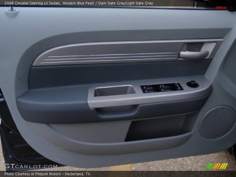 Modern Blue Pearl / Dark Slate Gray/Light Slate Gray 2008 Chrysler Sebring LX Sedan