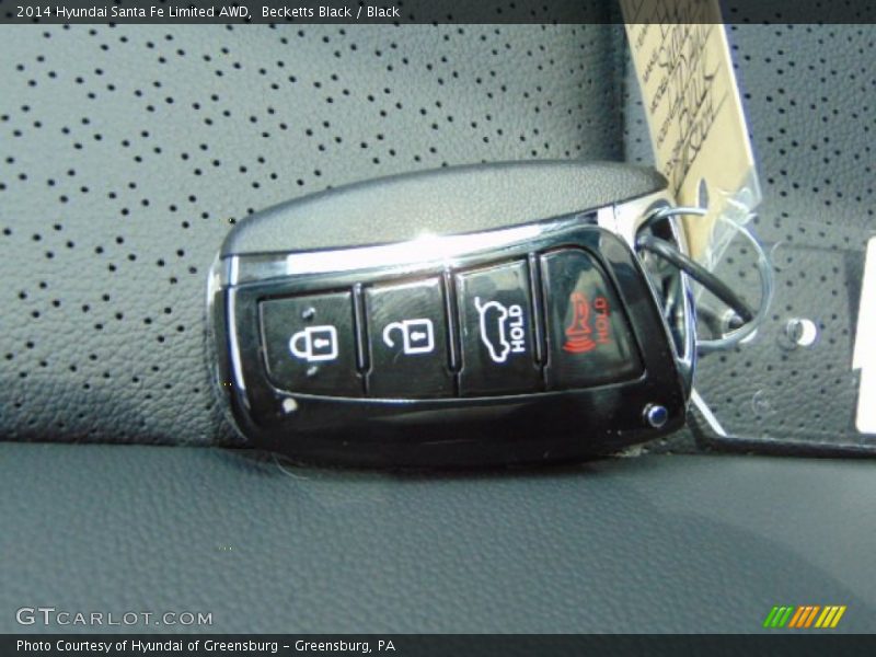 Becketts Black / Black 2014 Hyundai Santa Fe Limited AWD