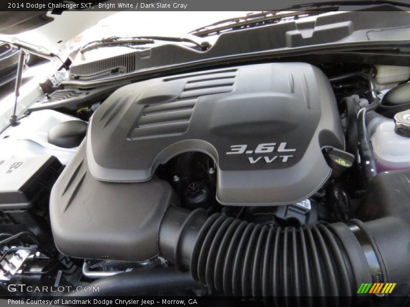 Bright White / Dark Slate Gray 2014 Dodge Challenger SXT