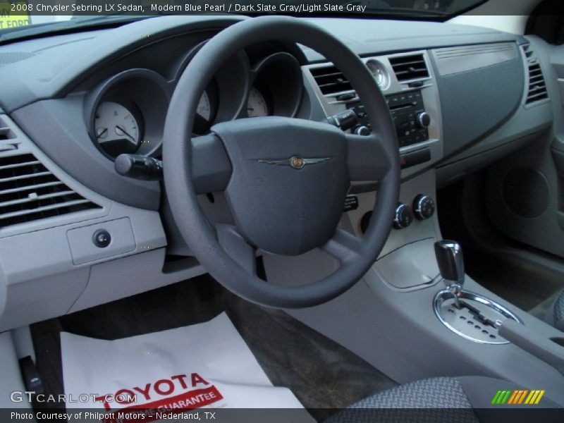 Modern Blue Pearl / Dark Slate Gray/Light Slate Gray 2008 Chrysler Sebring LX Sedan