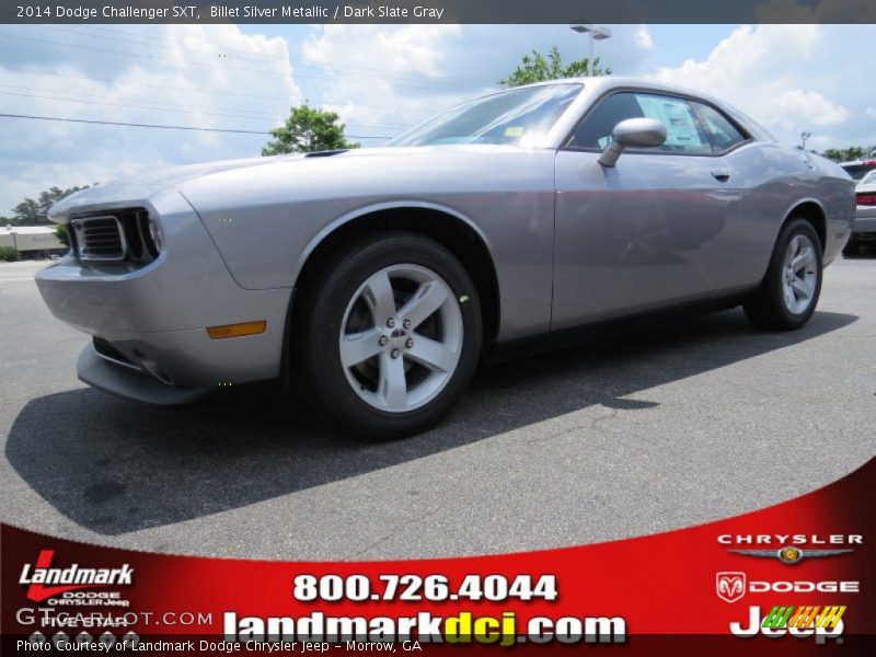 Billet Silver Metallic / Dark Slate Gray 2014 Dodge Challenger SXT