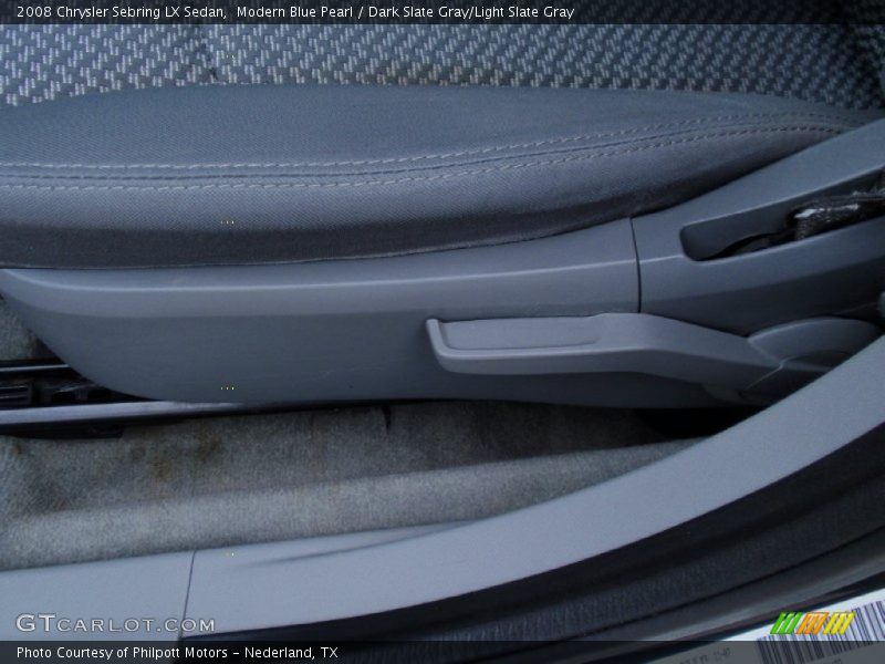 Modern Blue Pearl / Dark Slate Gray/Light Slate Gray 2008 Chrysler Sebring LX Sedan
