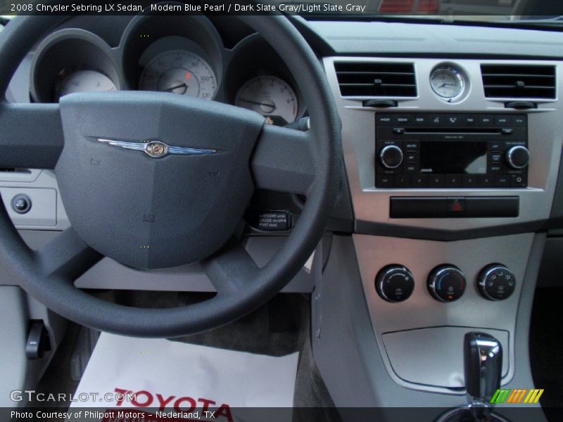 Modern Blue Pearl / Dark Slate Gray/Light Slate Gray 2008 Chrysler Sebring LX Sedan