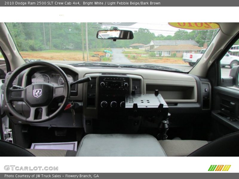 Bright White / Light Pebble Beige/Bark Brown 2010 Dodge Ram 2500 SLT Crew Cab 4x4