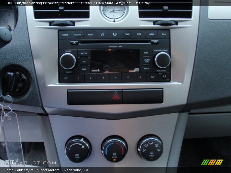 Modern Blue Pearl / Dark Slate Gray/Light Slate Gray 2008 Chrysler Sebring LX Sedan