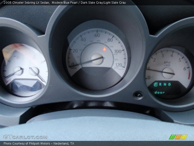 Modern Blue Pearl / Dark Slate Gray/Light Slate Gray 2008 Chrysler Sebring LX Sedan