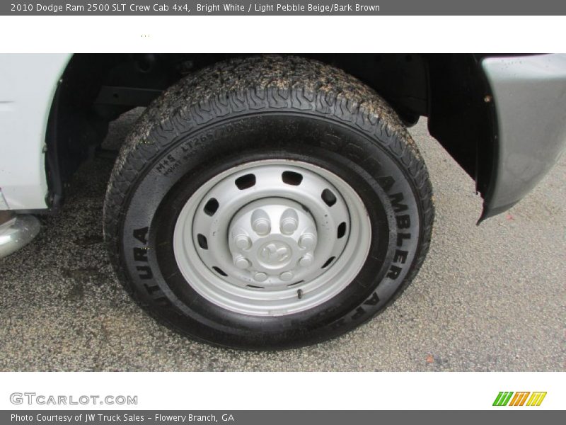 Bright White / Light Pebble Beige/Bark Brown 2010 Dodge Ram 2500 SLT Crew Cab 4x4