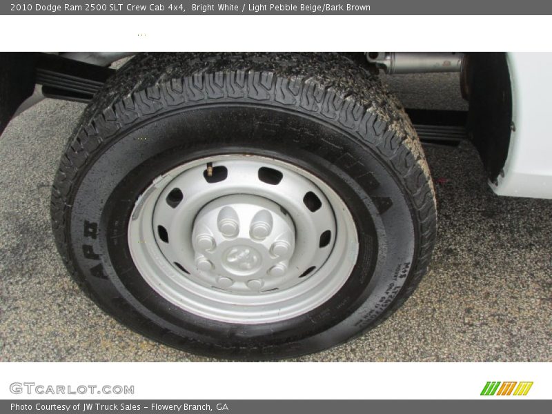 Bright White / Light Pebble Beige/Bark Brown 2010 Dodge Ram 2500 SLT Crew Cab 4x4