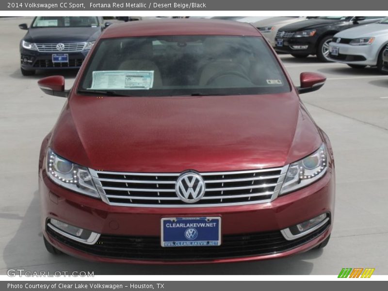Fortana Red Metallic / Desert Beige/Black 2014 Volkswagen CC Sport