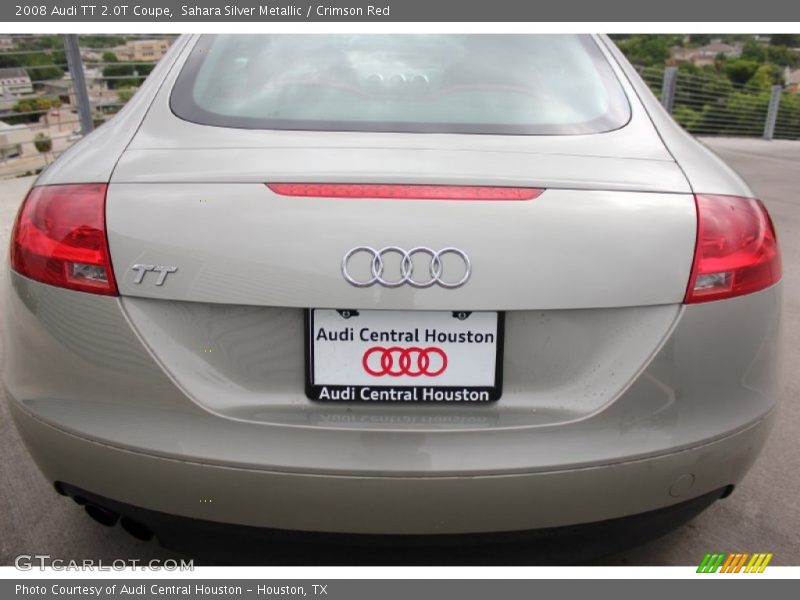 Sahara Silver Metallic / Crimson Red 2008 Audi TT 2.0T Coupe