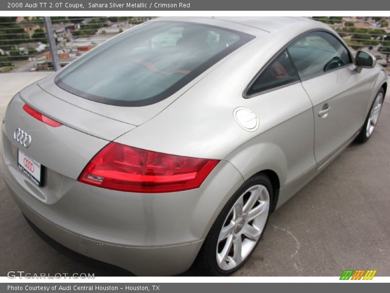 Sahara Silver Metallic / Crimson Red 2008 Audi TT 2.0T Coupe
