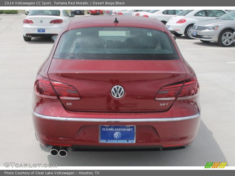 Fortana Red Metallic / Desert Beige/Black 2014 Volkswagen CC Sport