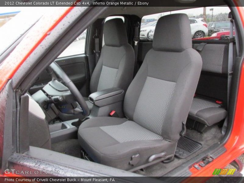 Inferno Orange Metallic / Ebony 2012 Chevrolet Colorado LT Extended Cab 4x4