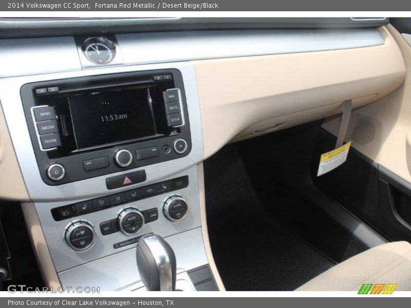 Fortana Red Metallic / Desert Beige/Black 2014 Volkswagen CC Sport
